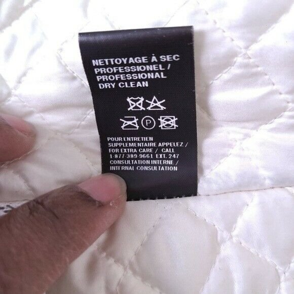 RUDSAK Ivory Designer Wool Leather Button Up Long Trench Coat Size XS - Picture 12 of 12